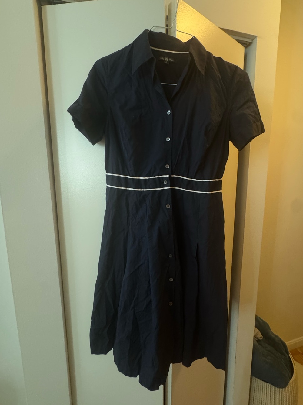 Brooks Brothers Navy Shirt Dress